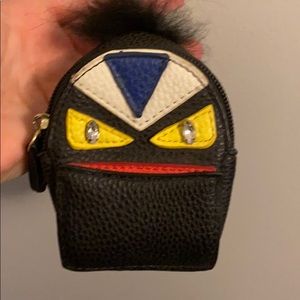 Monster keychain mini backpack